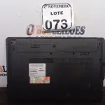 LOTE 073 - 01 NOTEBOOK MARCA POSITIVO. (NO ESTADO) ATENÇÃO! FAZER A VISITAÇÃO ANTES DE ARREMATAR, NÃO SABEMOS SE FUNCIONA. LEILÃO NÃO TEM GARANTIA E NEM DEVOLUÇÃO, SUJEITO A POSSÍVEIS AVARIAS VISÍVEIS/OCULTAS E/OU AUSÊNCIA DE COMPONENTES.