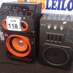 LOTE 118 - 01 APARELHO DE SOM MARCA FRAHM 220V E 01 APARELHO DE SOM MARCA LENOXX 220V. (NO ESTADO) ATENÇÃO! FAZER A VISITAÇÃO ANTES DE ARREMATAR, NÃO SABEMOS SE FUNCIONA. LEILÃO NÃO TEM GARANTIA E NEM DEVOLUÇÃO, SUJEITO A POSSÍVEIS AVARIAS VISÍVEIS/OCULTAS E/OU AUSÊNCIA DE COMPONENTES.