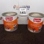 LOTE 143 - 02 LATAS DE ESMALTE SINTÉTICO COM 3,6L CADA MARCA IQUINE COR VERMELHO VINHO(NOVO). (NO ESTADO) ATENÇÃO! FAZER A VISITAÇÃO ANTES DE ARREMATAR, NÃO SABEMOS SE FUNCIONA. LEILÃO NÃO TEM GARANTIA E NEM DEVOLUÇÃO, SUJEITO A POSSÍVEIS AVARIAS VISÍVEIS/OCULTAS E/OU AUSÊNCIA DE COMPONENTES.