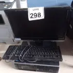 LOTE 298 - 01 CPU MARCA HP, 01 MONITOR MARCA LENOVO E 01 TECLADO. (NO ESTADO) ATENÇÃO! FAZER A VISITAÇÃO ANTES DE ARREMATAR, NÃO SABEMOS SE FUNCIONA. LEILÃO NÃO TEM GARANTIA E NEM DEVOLUÇÃO, SUJEITO A POSSÍVEIS AVARIAS VISÍVEIS/OCULTAS E/OU AUSÊNCIA DE COMPONENTES.