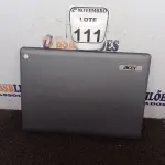 LOTE 111 - 01 NOTEBOOK MARCA ACER. (NO ESTADO) ATENÇÃO! FAZER A VISITAÇÃO ANTES DE ARREMATAR, NÃO SABEMOS SE FUNCIONA. LEILÃO NÃO TEM GARANTIA E NEM DEVOLUÇÃO, SUJEITO A POSSÍVEIS AVARIAS VISÍVEIS/OCULTAS E/OU AUSÊNCIA DE COMPONENTES.