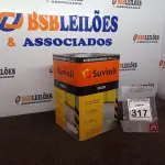 LOTE 317 - 01 LATA DE TINTA PARA PISO CINZA FOSCO ESCURO MARCA SUVINIL 18L(NOVO). (NO ESTADO) ATENÇÃO! FAZER A VISITAÇÃO ANTES DE ARREMATAR, NÃO SABEMOS SE FUNCIONA. LEILÃO NÃO TEM GARANTIA E NEM DEVOLUÇÃO, SUJEITO A POSSÍVEIS AVARIAS VISÍVEIS/OCULTAS E/OU AUSÊNCIA DE COMPONENTES.