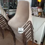 LOTE 443 - 10 CADEIRAS DE PLÁSTICO C/BASE DE FERRO. (NO ESTADO) ATENÇÃO! FAZER A VISITAÇÃO ANTES DE ARREMATAR, NÃO SABEMOS SE FUNCIONA. LEILÃO NÃO TEM GARANTIA E NEM DEVOLUÇÃO, SUJEITO A POSSÍVEIS AVARIAS VISÍVEIS/OCULTAS E/OU AUSÊNCIA DE COMPONENTES.