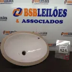 LOTE 424 - 01 CUBA OVAL NA COR BRANCA(NOVO). (NO ESTADO) ATENÇÃO! FAZER A VISITAÇÃO ANTES DE ARREMATAR, NÃO SABEMOS SE FUNCIONA. LEILÃO NÃO TEM GARANTIA E NEM DEVOLUÇÃO, SUJEITO A POSSÍVEIS AVARIAS VISÍVEIS/OCULTAS E/OU AUSÊNCIA DE COMPONENTES.