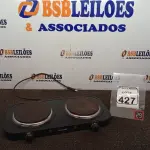 LOTE 427 - 01 MINI FOGÃO ELÉTRICO DUAS BOCAS 220V MARCA MULTILASER(NOVO). (NO ESTADO) ATENÇÃO! FAZER A VISITAÇÃO ANTES DE ARREMATAR, NÃO SABEMOS SE FUNCIONA. LEILÃO NÃO TEM GARANTIA E NEM DEVOLUÇÃO, SUJEITO A POSSÍVEIS AVARIAS VISÍVEIS/OCULTAS E/OU AUSÊNCIA DE COMPONENTES.