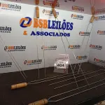 LOTE 404 - 07 ESPETOS P/CHURRASCO TAMANHOS DIVERSOS(NOVO). (NO ESTADO) ATENÇÃO! FAZER A VISITAÇÃO ANTES DE ARREMATAR, NÃO SABEMOS SE FUNCIONA. LEILÃO NÃO TEM GARANTIA E NEM DEVOLUÇÃO, SUJEITO A POSSÍVEIS AVARIAS VISÍVEIS/OCULTAS E/OU AUSÊNCIA DE COMPONENTES.