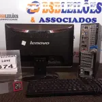 LOTE 374 - 01 CPU ITAUTEC, 01 MONITOR LENOVO E TECLADO. (NO ESTADO) ATENÇÃO! FAZER A VISITAÇÃO ANTES DE ARREMATAR, NÃO SABEMOS SE FUNCIONA. LEILÃO NÃO TEM GARANTIA E NEM DEVOLUÇÃO, SUJEITO A POSSÍVEIS AVARIAS VISÍVEIS/OCULTAS E/OU AUSÊNCIA DE COMPONENTES.
