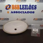 LOTE 421 - 01 CUBA OVAL NA COR BRANCA(NOVO). (NO ESTADO) ATENÇÃO! FAZER A VISITAÇÃO ANTES DE ARREMATAR, NÃO SABEMOS SE FUNCIONA. LEILÃO NÃO TEM GARANTIA E NEM DEVOLUÇÃO, SUJEITO A POSSÍVEIS AVARIAS VISÍVEIS/OCULTAS E/OU AUSÊNCIA DE COMPONENTES.