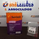 LOTE 423 - 01 LATA DE TINTA BRANCO NEVE FOSCO MARCA SUVINIL 18L(NOVO). (NO ESTADO) ATENÇÃO! FAZER A VISITAÇÃO ANTES DE ARREMATAR, NÃO SABEMOS SE FUNCIONA. LEILÃO NÃO TEM GARANTIA E NEM DEVOLUÇÃO, SUJEITO A POSSÍVEIS AVARIAS VISÍVEIS/OCULTAS E/OU AUSÊNCIA DE COMPONENTES.