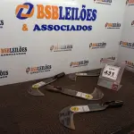 LOTE 431 - 04 FOICES ROÇADEIRAS S/CABO MARCA TRAMONTINA(NOVO). (NO ESTADO) ATENÇÃO! FAZER A VISITAÇÃO ANTES DE ARREMATAR, NÃO SABEMOS SE FUNCIONA. LEILÃO NÃO TEM GARANTIA E NEM DEVOLUÇÃO, SUJEITO A POSSÍVEIS AVARIAS VISÍVEIS/OCULTAS E/OU AUSÊNCIA DE COMPONENTES.