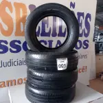LOTE 001 - 04 PNEUS 1856515 MEIA VIDA. (NO ESTADO) ATENÇÃO! FAZER A VISITAÇÃO ANTES DE ARREMATAR, NÃO SABEMOS SE FUNCIONA. LEILÃO NÃO TEM GARANTIA E NEM DEVOLUÇÃO, SUJEITO A POSSÍVEIS AVARIAS VISÍVEIS/OCULTAS E/OU AUSÊNCIA DE COMPONENTES.