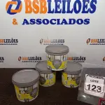LOTE 123 - 04 REJUNTES SUPERFINO PREMIUM QUARTZOLIT 2KG CADA COR PALHA. (NO ESTADO) ATENÇÃO! FAZER A VISITAÇÃO ANTES DE ARREMATAR, NÃO SABEMOS SE FUNCIONA. LEILÃO NÃO TEM GARANTIA E NEM DEVOLUÇÃO, SUJEITO A POSSÍVEIS AVARIAS VISÍVEIS/OCULTAS E/OU AUSÊNCIA DE COMPONENTES.