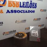 LOTE 403 - 10 DISCOS FLAP 115X22MM ÓXIDO DE ALUMÍNIO MARCA FERTAK(NOVO). (NO ESTADO) ATENÇÃO! FAZER A VISITAÇÃO ANTES DE ARREMATAR, NÃO SABEMOS SE FUNCIONA. LEILÃO NÃO TEM GARANTIA E NEM DEVOLUÇÃO, SUJEITO A POSSÍVEIS AVARIAS VISÍVEIS/OCULTAS E/OU AUSÊNCIA DE COMPONENTES.