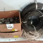 LOTE 188 - 01 LOTE COM GRANDE QUANTIDADE DE MATERIAIS HIDRÁULICOS DIVERSOS, MIOLOS DE FECHADURAS E CABOS DIVERSOS. (NO ESTADO) ATENÇÃO! FAZER A VISITAÇÃO ANTES DE ARREMATAR, NÃO SABEMOS SE FUNCIONA. LEILÃO NÃO TEM GARANTIA E NEM DEVOLUÇÃO, SUJEITO A POSSÍVEIS AVARIAS VISÍVEIS/OCULTAS E/OU AUSÊNCIA DE COMPONENTES.