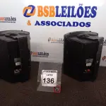 LOTE 136 - 02 CAIXAS DE SOM PASSIVA MARCA ONEAL. (NO ESTADO) ATENÇÃO! FAZER A VISITAÇÃO ANTES DE ARREMATAR, NÃO SABEMOS SE FUNCIONA. LEILÃO NÃO TEM GARANTIA E NEM DEVOLUÇÃO, SUJEITO A POSSÍVEIS AVARIAS VISÍVEIS/OCULTAS E/OU AUSÊNCIA DE COMPONENTES.