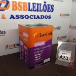 LOTE 423 - 01 LATA DE TINTA BRANCO NEVE FOSCO MARCA SUVINIL 18L(NOVO). (NO ESTADO) ATENÇÃO! FAZER A VISITAÇÃO ANTES DE ARREMATAR, NÃO SABEMOS SE FUNCIONA. LEILÃO NÃO TEM GARANTIA E NEM DEVOLUÇÃO, SUJEITO A POSSÍVEIS AVARIAS VISÍVEIS/OCULTAS E/OU AUSÊNCIA DE COMPONENTES.