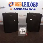 LOTE 136 - 02 CAIXAS DE SOM PASSIVA MARCA ONEAL. (NO ESTADO) ATENÇÃO! FAZER A VISITAÇÃO ANTES DE ARREMATAR, NÃO SABEMOS SE FUNCIONA. LEILÃO NÃO TEM GARANTIA E NEM DEVOLUÇÃO, SUJEITO A POSSÍVEIS AVARIAS VISÍVEIS/OCULTAS E/OU AUSÊNCIA DE COMPONENTES.