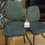 LOTE 438 - 02 CADEIRAS PÉ FIXO EM TECIDO NA COR AZUL. (NO ESTADO) ATENÇÃO! FAZER A VISITAÇÃO ANTES DE ARREMATAR, NÃO SABEMOS SE FUNCIONA. LEILÃO NÃO TEM GARANTIA E NEM DEVOLUÇÃO, SUJEITO A POSSÍVEIS AVARIAS VISÍVEIS/OCULTAS E/OU AUSÊNCIA DE COMPONENTES.