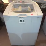 LOTE 420 - 01 MÁQUINA DE LAVAR MARCA GE 12KG 220V. (NO ESTADO) ATENÇÃO! FAZER A VISITAÇÃO ANTES DE ARREMATAR, NÃO SABEMOS SE FUNCIONA. LEILÃO NÃO TEM GARANTIA E NEM DEVOLUÇÃO, SUJEITO A POSSÍVEIS AVARIAS VISÍVEIS/OCULTAS E/OU AUSÊNCIA DE COMPONENTES.