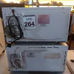 LOTE 264 - 02 MICRO-ONDAS C/PRATO MARCA BRASTEMP E PANASONIC. (NO ESTADO) ATENÇÃO! FAZER A VISITAÇÃO ANTES DE ARREMATAR, NÃO SABEMOS SE FUNCIONA. LEILÃO NÃO TEM GARANTIA E NEM DEVOLUÇÃO, SUJEITO A POSSÍVEIS AVARIAS VISÍVEIS/OCULTAS E/OU AUSÊNCIA DE COMPONENTES.