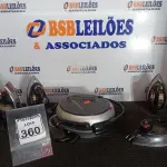 LOTE 360 - 01 SANDUICHEIRA MARCA GEORGE FOREMAN 110V E 04 FERROS DE PASSAR MARCAS E MODELOS DIVERSOS. (NO ESTADO) ATENÇÃO! FAZER A VISITAÇÃO ANTES DE ARREMATAR, NÃO SABEMOS SE FUNCIONA. LEILÃO NÃO TEM GARANTIA E NEM DEVOLUÇÃO, SUJEITO A POSSÍVEIS AVARIAS VISÍVEIS/OCULTAS E/OU AUSÊNCIA DE COMPONENTES.