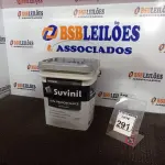 LOTE 291 - 01 GALÃO DE TINTA FOSCO BRANCO MARCA SUVINIL 18L.(VALIDADE 09/2027)(NO ESTADO) ATENÇÃO! FAZER A VISITAÇÃO ANTES DE ARREMATAR, NÃO SABEMOS SE FUNCIONA. LEILÃO NÃO TEM GARANTIA E NEM DEVOLUÇÃO, SUJEITO A POSSÍVEIS AVARIAS VISÍVEIS/OCULTAS E/OU AUSÊNCIA DE COMPONENTES.