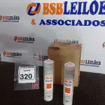 LOTE 320 - 12 SELANTES PU-40 MULTIUSO DE POLIURETANO. (NO ESTADO) ATENÇÃO! FAZER A VISITAÇÃO ANTES DE ARREMATAR, NÃO SABEMOS SE FUNCIONA. LEILÃO NÃO TEM GARANTIA E NEM DEVOLUÇÃO, SUJEITO A POSSÍVEIS AVARIAS VISÍVEIS/OCULTAS E/OU AUSÊNCIA DE COMPONENTES.