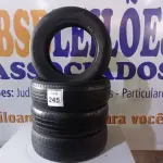 LOTE 245 - 04 PNEUS 185-65-15” USADOS. (NO ESTADO) ATENÇÃO! FAZER A VISITAÇÃO ANTES DE ARREMATAR, NÃO SABEMOS SE FUNCIONA. LEILÃO NÃO TEM GARANTIA E NEM DEVOLUÇÃO, SUJEITO A POSSÍVEIS AVARIAS VISÍVEIS/OCULTAS E/OU AUSÊNCIA DE COMPONENTES.