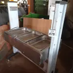 LOTE 478 - 01 SELF-SERVICE INCOMPLETO C/TRÊS CUBAS EM INOX. (NO ESTADO) ATENÇÃO! FAZER A VISITAÇÃO ANTES DE ARREMATAR, NÃO SABEMOS SE FUNCIONA. LEILÃO NÃO TEM GARANTIA E NEM DEVOLUÇÃO, SUJEITO A POSSÍVEIS AVARIAS VISÍVEIS/OCULTAS E/OU AUSÊNCIA DE COMPONENTES.