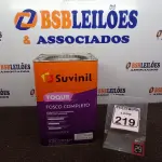 LOTE 219 - 01 LATA DE TINTA MARCA SUVINIL COR BRANCO NEVE ACRÍLICA PREMIUM 18L.  (VALIDADE 10/2027) (NOVO) (NO ESTADO) ATENÇÃO! FAZER A VISITAÇÃO ANTES DE ARREMATAR, NÃO SABEMOS SE FUNCIONA. LEILÃO NÃO TEM GARANTIA E NEM DEVOLUÇÃO, SUJEITO A POSSÍVEIS AVARIAS VISÍVEIS/OCULTAS E/OU AUSÊNCIA DE COMPONENTES.