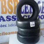 LOTE 234 - 04 PNEUS USADOS 185-65-15”. (NO ESTADO) ATENÇÃO! FAZER A VISITAÇÃO ANTES DE ARREMATAR, NÃO SABEMOS SE FUNCIONA. LEILÃO NÃO TEM GARANTIA E NEM DEVOLUÇÃO, SUJEITO A POSSÍVEIS AVARIAS VISÍVEIS/OCULTAS E/OU AUSÊNCIA DE COMPONENTES.