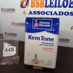 LOTE 449 - 01 LATA DE TINTA SHERWIN WILLIAMS KEM TONE ANTIMOFO 18L.(SEM USO) (NO ESTADO) ATENÇÃO! FAZER A VISITAÇÃO ANTES DE ARREMATAR, NÃO SABEMOS SE FUNCIONA. LEILÃO NÃO TEM GARANTIA E NEM DEVOLUÇÃO, SUJEITO A POSSÍVEIS AVARIAS VISÍVEIS/OCULTAS E/OU AUSÊNCIA DE COMPONENTES.