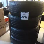 LOTE 326 - 04 PNEUS USADOS 195-55-16. (NO ESTADO) ATENÇÃO! FAZER A VISITAÇÃO ANTES DE ARREMATAR, NÃO SABEMOS SE FUNCIONA. LEILÃO NÃO TEM GARANTIA E NEM DEVOLUÇÃO, SUJEITO A POSSÍVEIS AVARIAS VISÍVEIS/OCULTAS E/OU AUSÊNCIA DE COMPONENTES.