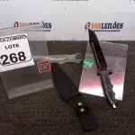 LOTE 268 - 01 FACA TAMANHO MEDIANO(NOVO). (NO ESTADO) ATENÇÃO! FAZER A VISITAÇÃO ANTES DE ARREMATAR, NÃO SABEMOS SE FUNCIONA. LEILÃO NÃO TEM GARANTIA E NEM DEVOLUÇÃO, SUJEITO A POSSÍVEIS AVARIAS VISÍVEIS/OCULTAS E/OU AUSÊNCIA DE COMPONENTES.