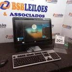 LOTE 301 - 01 ALL IN ONE MARCA HP C/TECLADO E MOUSE. (NO ESTADO) ATENÇÃO! FAZER A VISITAÇÃO ANTES DE ARREMATAR, NÃO SABEMOS SE FUNCIONA. LEILÃO NÃO TEM GARANTIA E NEM DEVOLUÇÃO, SUJEITO A POSSÍVEIS AVARIAS VISÍVEIS/OCULTAS E/OU AUSÊNCIA DE COMPONENTES.