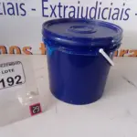 LOTE 192 - 01 BALDE DE TINTA. (NO ESTADO) ATENÇÃO! FAZER A VISITAÇÃO ANTES DE ARREMATAR, NÃO SABEMOS SE FUNCIONA. LEILÃO NÃO TEM GARANTIA E NEM DEVOLUÇÃO, SUJEITO A POSSÍVEIS AVARIAS VISÍVEIS/OCULTAS E/OU AUSÊNCIA DE COMPONENTES.