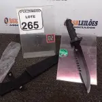 LOTE 265 - 01 FACA TAMANHO MEDIANO(NOVO). (NO ESTADO) ATENÇÃO! FAZER A VISITAÇÃO ANTES DE ARREMATAR, NÃO SABEMOS SE FUNCIONA. LEILÃO NÃO TEM GARANTIA E NEM DEVOLUÇÃO, SUJEITO A POSSÍVEIS AVARIAS VISÍVEIS/OCULTAS E/OU AUSÊNCIA DE COMPONENTES.