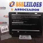 LOTE 289 - 01 ALL IN ONE MARCA HP C/TECLADO E MOUSE. (NO ESTADO) ATENÇÃO! FAZER A VISITAÇÃO ANTES DE ARREMATAR, NÃO SABEMOS SE FUNCIONA. LEILÃO NÃO TEM GARANTIA E NEM DEVOLUÇÃO, SUJEITO A POSSÍVEIS AVARIAS VISÍVEIS/OCULTAS E/OU AUSÊNCIA DE COMPONENTES.