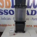 LOTE 211 - 01 LIXEIRA EM INOX C/PEDAL E 03 COMPARTIMENTOS. (NO ESTADO) ATENÇÃO! FAZER A VISITAÇÃO ANTES DE ARREMATAR, NÃO SABEMOS SE FUNCIONA. LEILÃO NÃO TEM GARANTIA E NEM DEVOLUÇÃO, SUJEITO A POSSÍVEIS AVARIAS VISÍVEIS/OCULTAS E/OU AUSÊNCIA DE COMPONENTES.