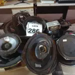 LOTE 286 - 01 LOTE C/VÁRIOS AUTO FALANTES AUTOMOTIVOS MARCAS E MODELOS DIVERSOS. (NO ESTADO) ATENÇÃO! FAZER A VISITAÇÃO ANTES DE ARREMATAR, NÃO SABEMOS SE FUNCIONA. LEILÃO NÃO TEM GARANTIA E NEM DEVOLUÇÃO, SUJEITO A POSSÍVEIS AVARIAS VISÍVEIS/OCULTAS E/OU AUSÊNCIA DE COMPONENTES.