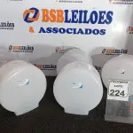 LOTE 224 - 05 DISPENSES P/PAPEL. (NO ESTADO) ATENÇÃO! FAZER A VISITAÇÃO ANTES DE ARREMATAR, NÃO SABEMOS SE FUNCIONA. LEILÃO NÃO TEM GARANTIA E NEM DEVOLUÇÃO, SUJEITO A POSSÍVEIS AVARIAS VISÍVEIS/OCULTAS E/OU AUSÊNCIA DE COMPONENTES.