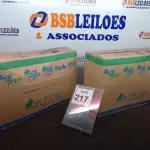 LOTE 217 - 02 CAIXAS C/03 GALÕES DE ÁGUA SANITÁRIA DE 5L CADA, MARCA AGI FÁCIL. (NO ESTADO) ATENÇÃO! FAZER A VISITAÇÃO ANTES DE ARREMATAR, NÃO SABEMOS SE FUNCIONA. LEILÃO NÃO TEM GARANTIA E NEM DEVOLUÇÃO, SUJEITO A POSSÍVEIS AVARIAS VISÍVEIS/OCULTAS E/OU AUSÊNCIA DE COMPONENTES.
