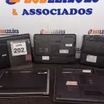 LOTE 202 - 05 NOTEBOOKS MARCAS E MODELOS DIVERSOS P/RETIRADA DE PEÇAS. (NO ESTADO) ATENÇÃO! FAZER A VISITAÇÃO ANTES DE ARREMATAR, NÃO SABEMOS SE FUNCIONA. LEILÃO NÃO TEM GARANTIA E NEM DEVOLUÇÃO, SUJEITO A POSSÍVEIS AVARIAS VISÍVEIS/OCULTAS E/OU AUSÊNCIA DE COMPONENTES.