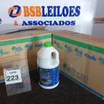 LOTE 223 - 02 CAIXAS C/03 GALÕES DE ÁGUA SANITÁRIA DE 5L CADA, MARCA AGI FÁCIL. (NO ESTADO) ATENÇÃO! FAZER A VISITAÇÃO ANTES DE ARREMATAR, NÃO SABEMOS SE FUNCIONA. LEILÃO NÃO TEM GARANTIA E NEM DEVOLUÇÃO, SUJEITO A POSSÍVEIS AVARIAS VISÍVEIS/OCULTAS E/OU AUSÊNCIA DE COMPONENTES.