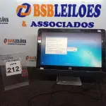 LOTE 212 - 01 ALL IN ONE MARCA HP C/FONTE. (NO ESTADO) ATENÇÃO! FAZER A VISITAÇÃO ANTES DE ARREMATAR, NÃO SABEMOS SE FUNCIONA. LEILÃO NÃO TEM GARANTIA E NEM DEVOLUÇÃO, SUJEITO A POSSÍVEIS AVARIAS VISÍVEIS/OCULTAS E/OU AUSÊNCIA DE COMPONENTES.