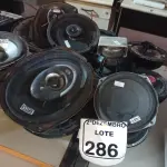 LOTE 286 - 01 LOTE C/VÁRIOS AUTO FALANTES AUTOMOTIVOS MARCAS E MODELOS DIVERSOS. (NO ESTADO) ATENÇÃO! FAZER A VISITAÇÃO ANTES DE ARREMATAR, NÃO SABEMOS SE FUNCIONA. LEILÃO NÃO TEM GARANTIA E NEM DEVOLUÇÃO, SUJEITO A POSSÍVEIS AVARIAS VISÍVEIS/OCULTAS E/OU AUSÊNCIA DE COMPONENTES.