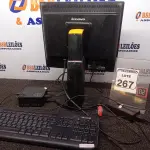 LOTE 267 - 01 MINI CPU MARCA LIVA, 01 MONITOR MARCA LENOVO C/FONTE E 01 TECLADO. (NO ESTADO) ATENÇÃO! FAZER A VISITAÇÃO ANTES DE ARREMATAR, NÃO SABEMOS SE FUNCIONA. LEILÃO NÃO TEM GARANTIA E NEM DEVOLUÇÃO, SUJEITO A POSSÍVEIS AVARIAS VISÍVEIS/OCULTAS E/OU AUSÊNCIA DE COMPONENTES.
