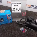 LOTE 270 - 01 MINI COMPRESSOR DE AR VEICULAR DC12V. (NO ESTADO) ATENÇÃO! FAZER A VISITAÇÃO ANTES DE ARREMATAR, NÃO SABEMOS SE FUNCIONA. LEILÃO NÃO TEM GARANTIA E NEM DEVOLUÇÃO, SUJEITO A POSSÍVEIS AVARIAS VISÍVEIS/OCULTAS E/OU AUSÊNCIA DE COMPONENTES.