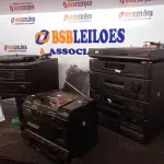 LOTE 317 - 02 TOCA DISCOS E 01 RECEIVER E 01 TOCA CDS C/AVARIAS MARCAS E MODELOS DIVERSOS. (NO ESTADO) ATENÇÃO! FAZER A VISITAÇÃO ANTES DE ARREMATAR, NÃO SABEMOS SE FUNCIONA. LEILÃO NÃO TEM GARANTIA E NEM DEVOLUÇÃO, SUJEITO A POSSÍVEIS AVARIAS VISÍVEIS/OCULTAS E/OU AUSÊNCIA DE COMPONENTES.