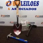 LOTE 422 - 01 MARTELO, 01 MINI PÁ E 01 SACHO P/JARDIM(NOVO). (NO ESTADO) ATENÇÃO! FAZER A VISITAÇÃO ANTES DE ARREMATAR, NÃO SABEMOS SE FUNCIONA. LEILÃO NÃO TEM GARANTIA E NEM DEVOLUÇÃO, SUJEITO A POSSÍVEIS AVARIAS VISÍVEIS/OCULTAS E/OU AUSÊNCIA DE COMPONENTES.